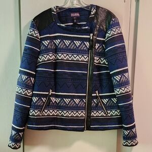Tall: LTS Aztec Biker Jacket